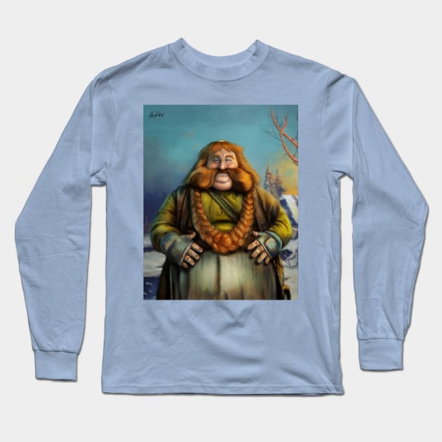 Bombur Long Sleeve T-Shirt by Artofokan